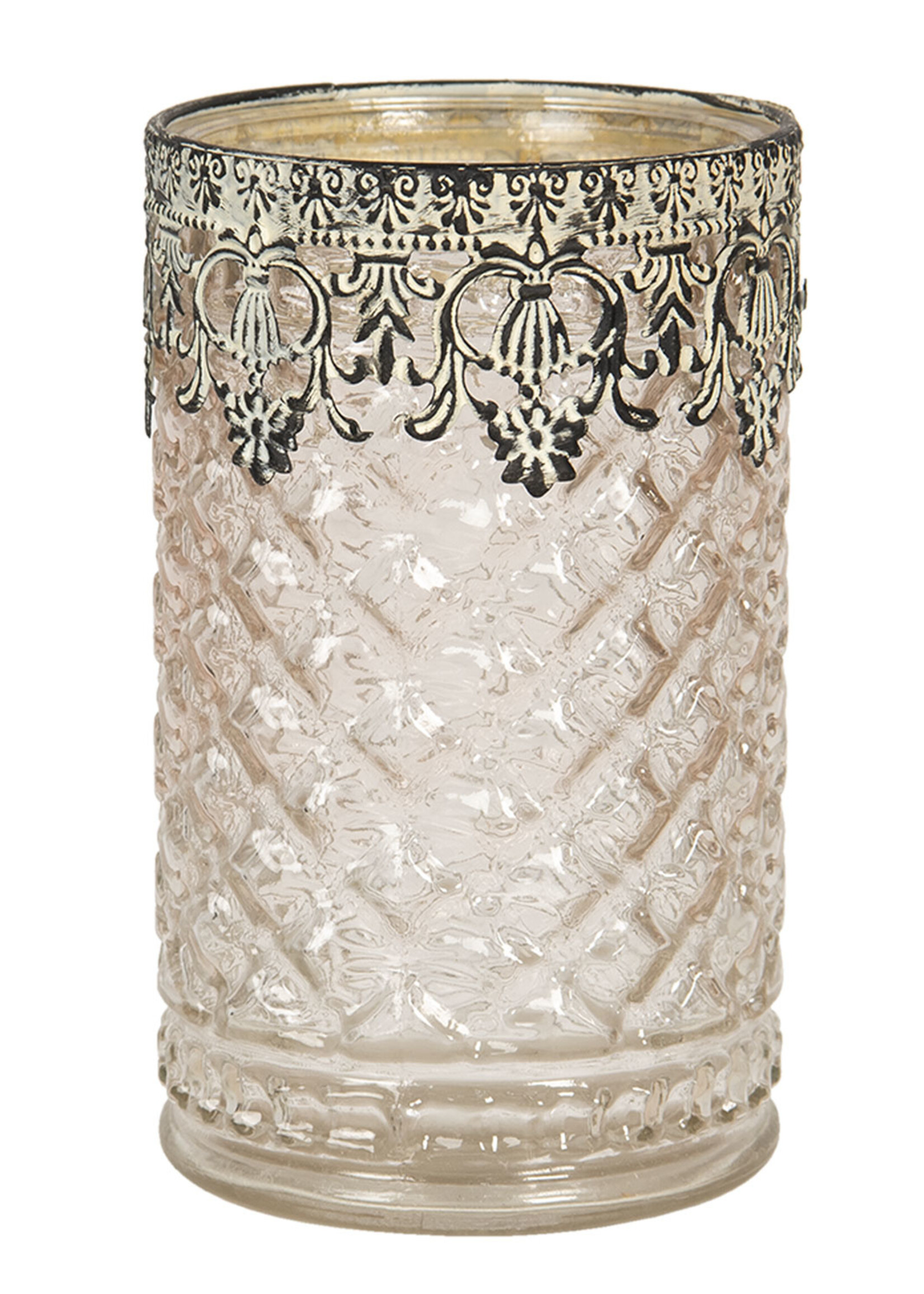 Clayre & Eef Waxinelichthouder Ø 10*16 cm 6GL2892