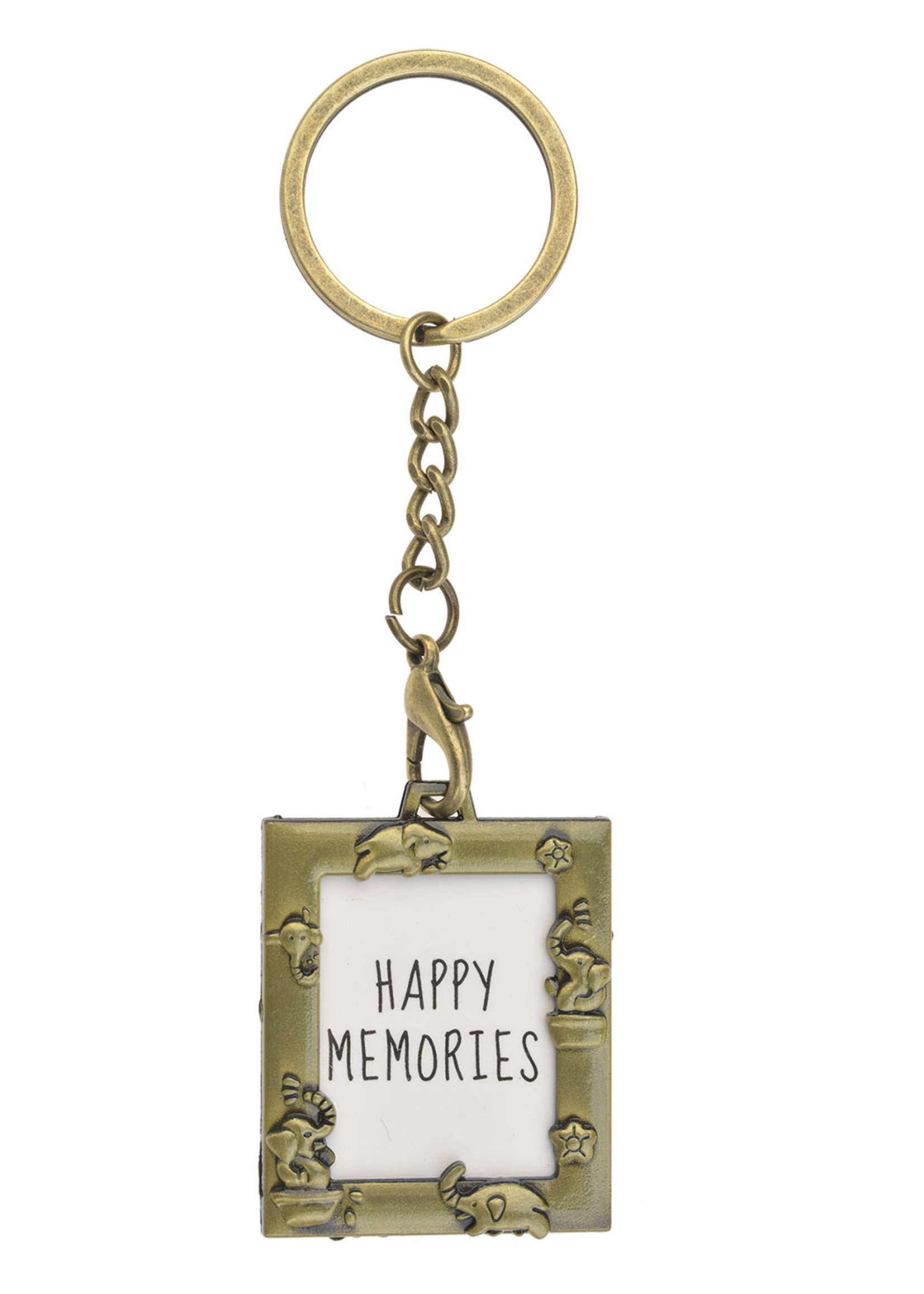 Clayre & Eef Porte-clés photo couleur or MLKCF0001GO