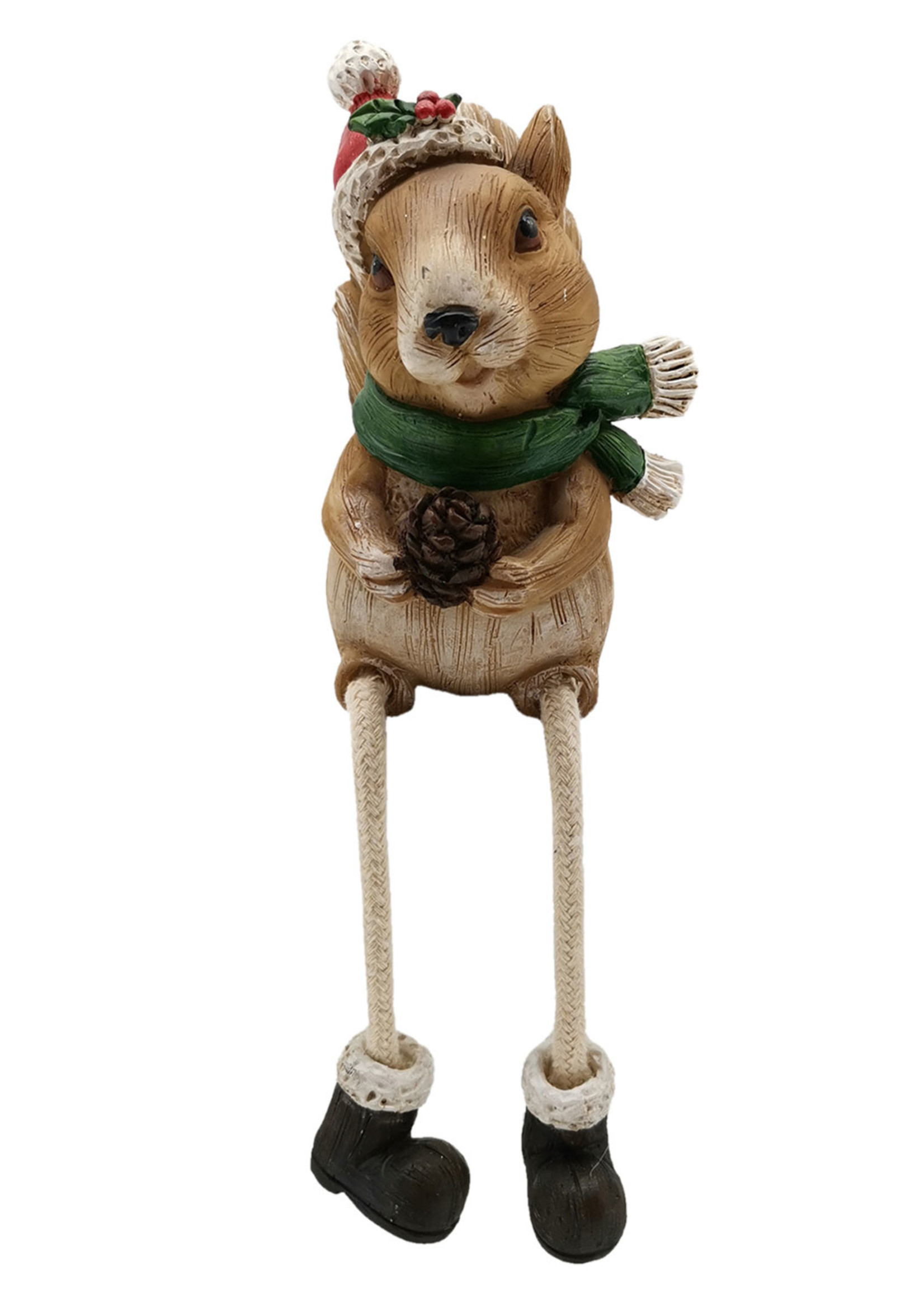 Clayre & Eef Décoration écureuil 10*8*12 cm 6PR2738