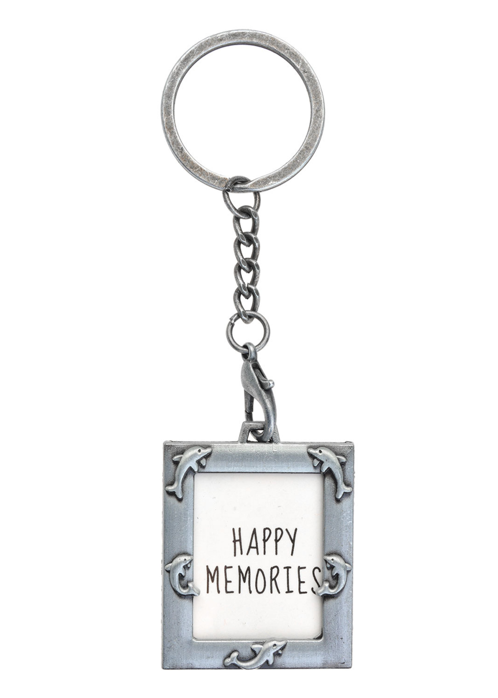 Clayre & Eef Foto sleutelhanger zilverkleurig MLKCF0002ZI