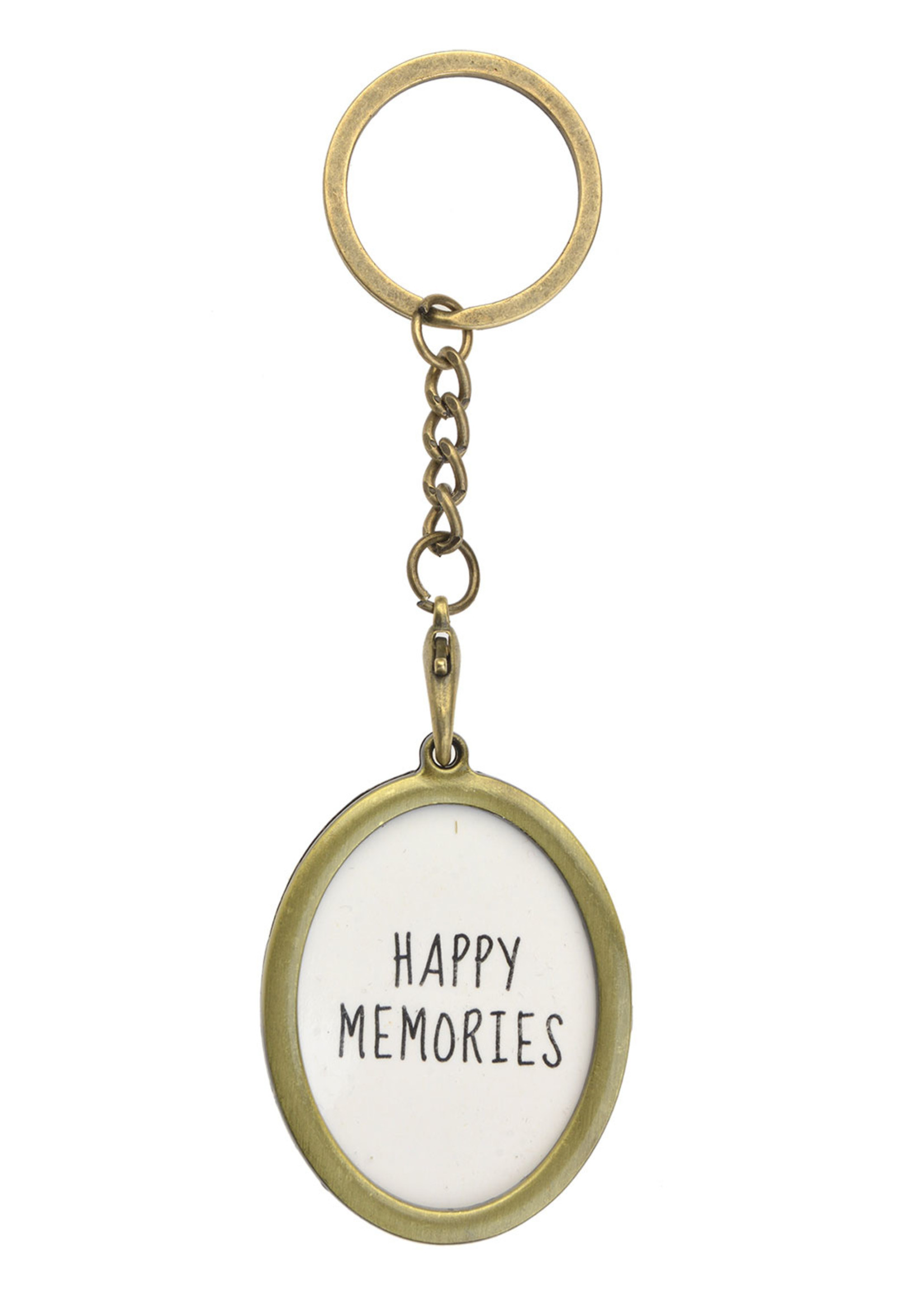 Clayre & Eef Foto sleutelhanger goudkleurig MLKCF0005GO