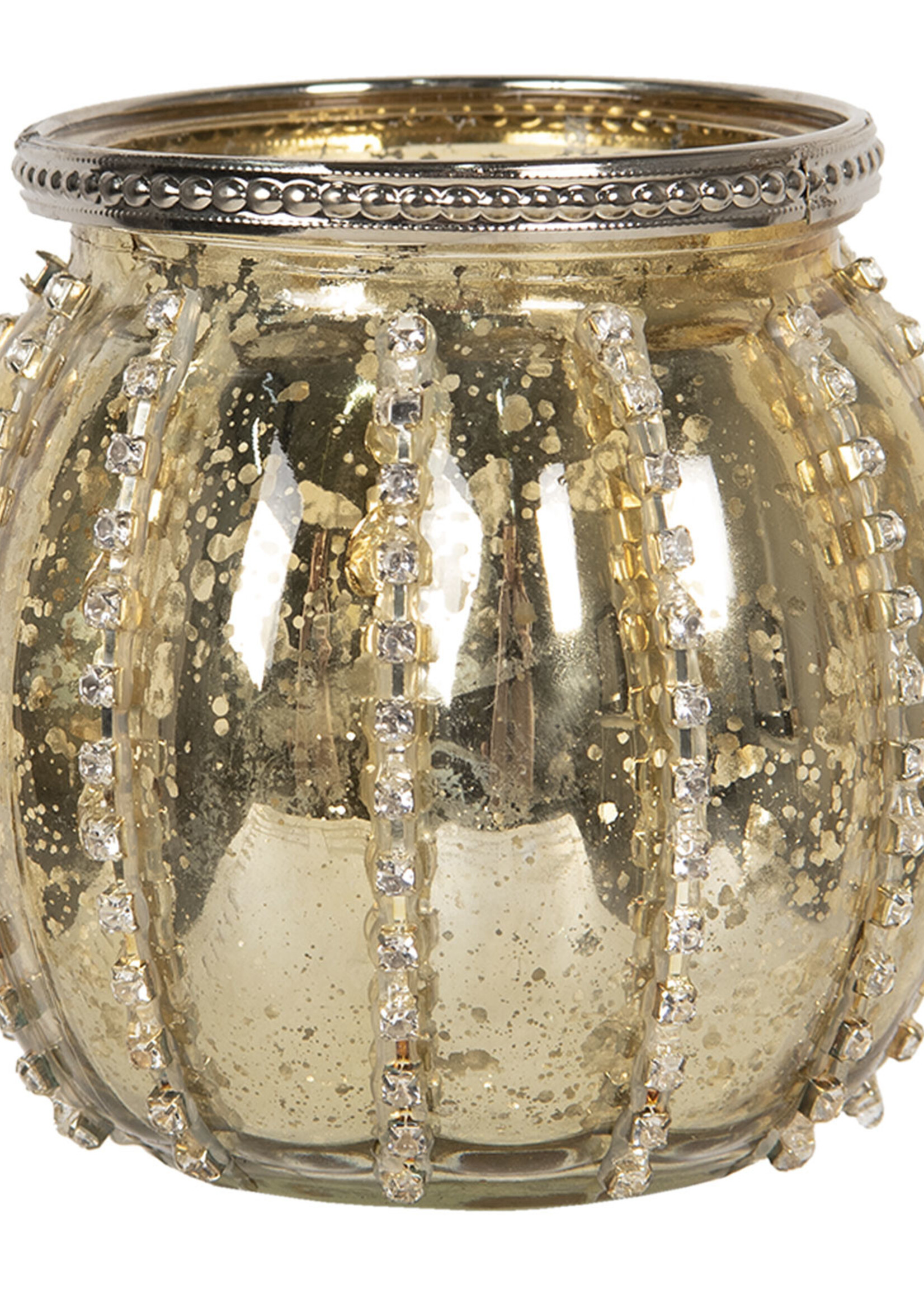 Clayre & Eef Waxinelichthouder Ø 11*12 cm 6GL2906