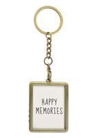 Clayre & Eef Porte-clés photo couleur or MLKCF0006GO