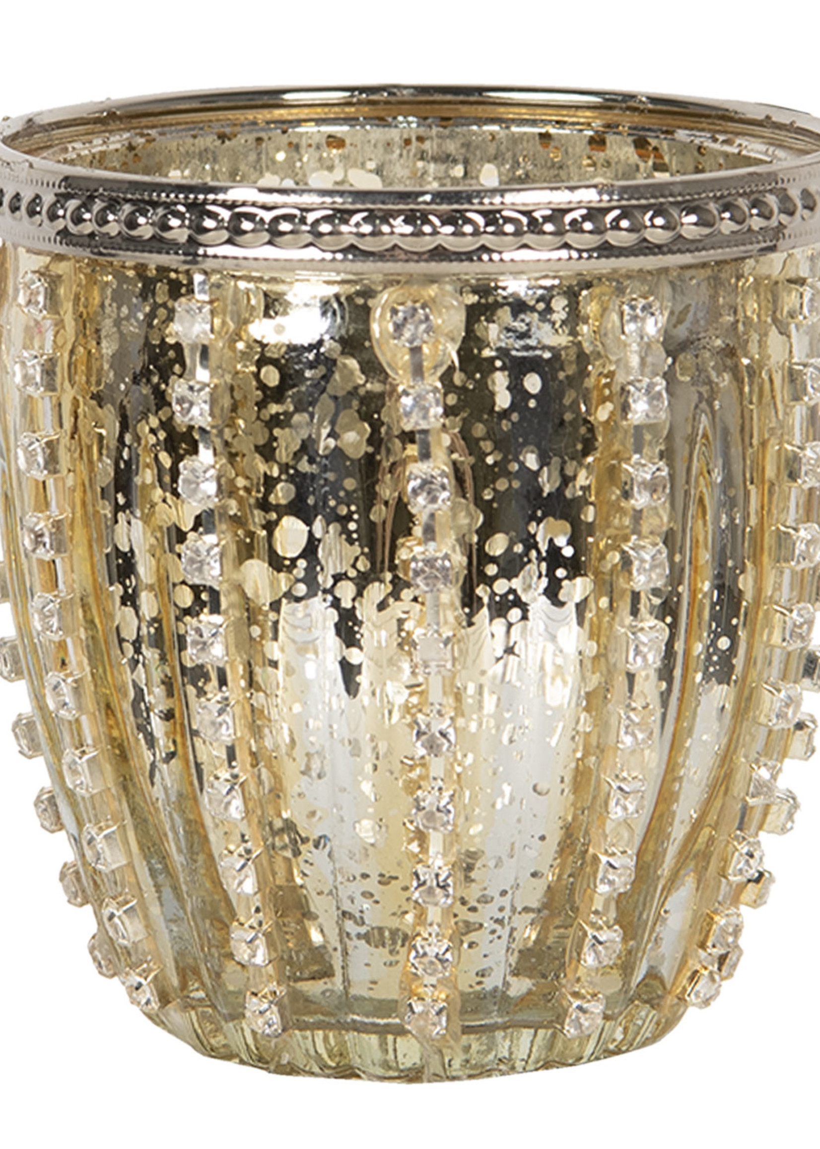 Clayre & Eef Waxinelichthouder Ø 9*9 cm 6GL2907