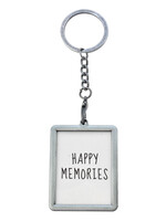 Clayre & Eef Foto sleutelhanger zilverkleurig MLKCF0006ZI