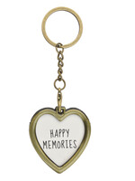 Clayre & Eef Foto sleutelhanger goudkleurig MLKCF0008GO