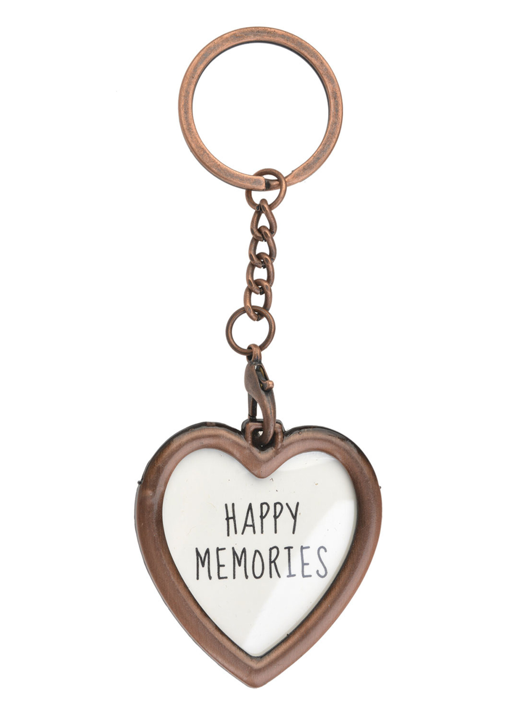 Clayre & Eef Foto sleutelhanger koperkleurig MLKCF0008KO