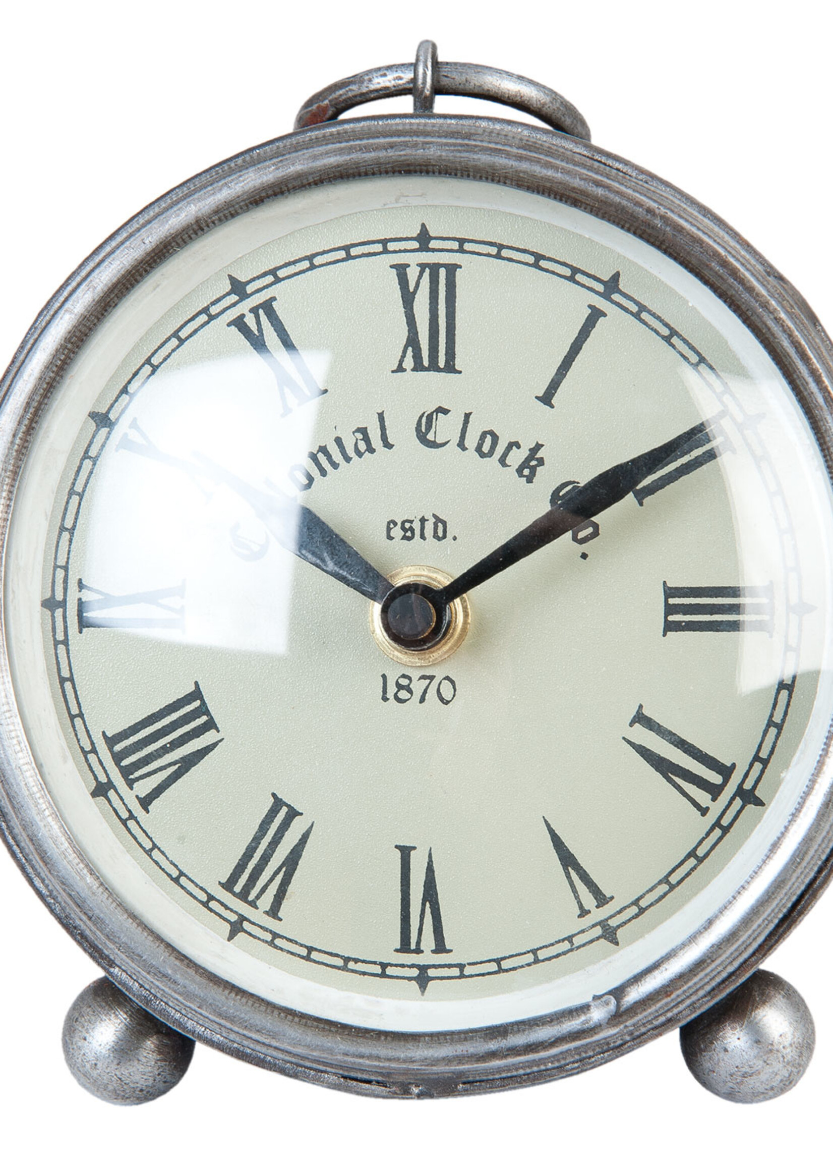 Clayre & Eef Horloge de table Ø 11*5 cm / 1*AA 6KL0366