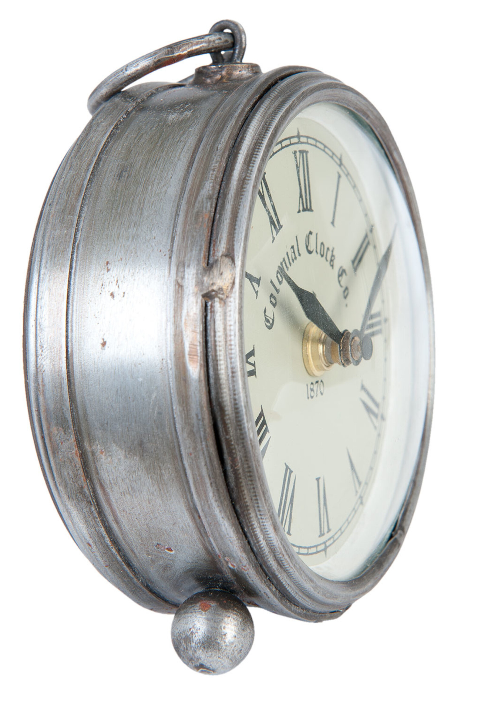 Clayre & Eef Horloge de table Ø 11*5 cm / 1*AA 6KL0366