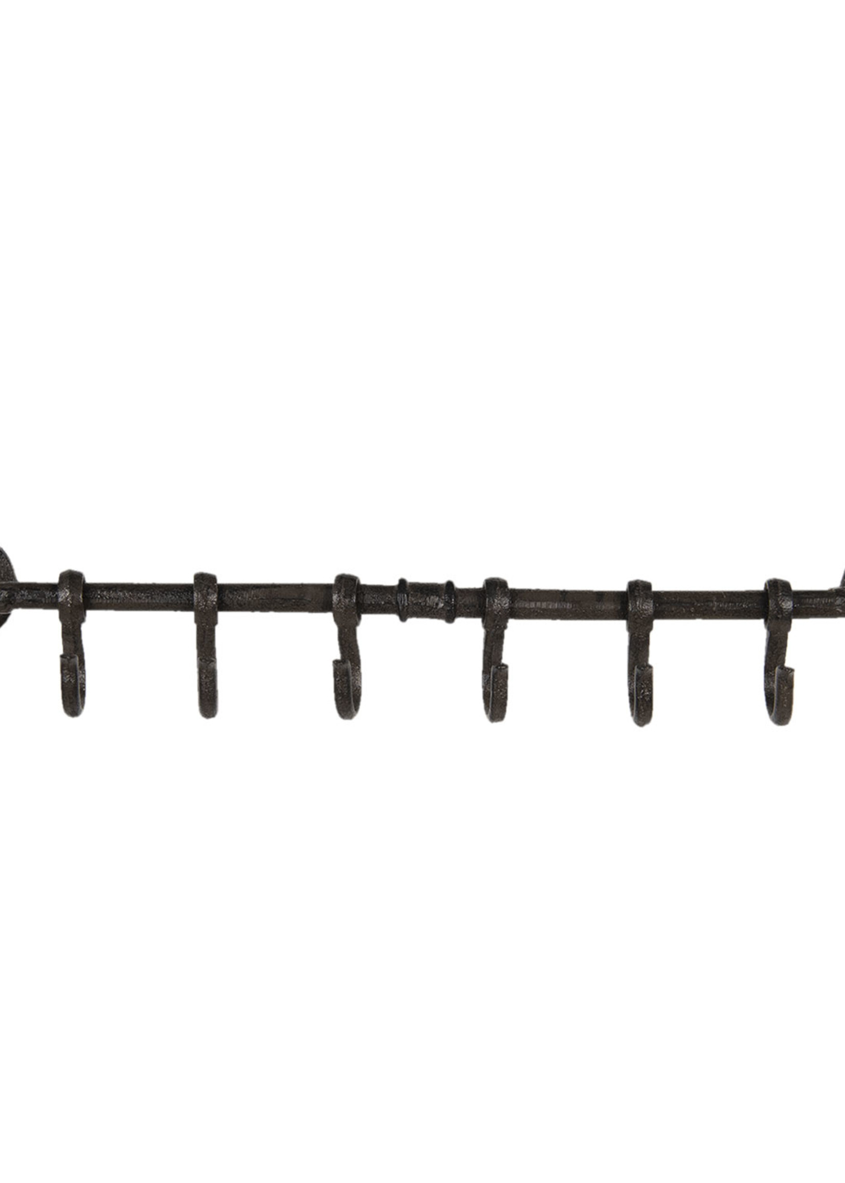 Clayre & Eef Portemanteau 6 patères 53*8*9 cm 6Y3904