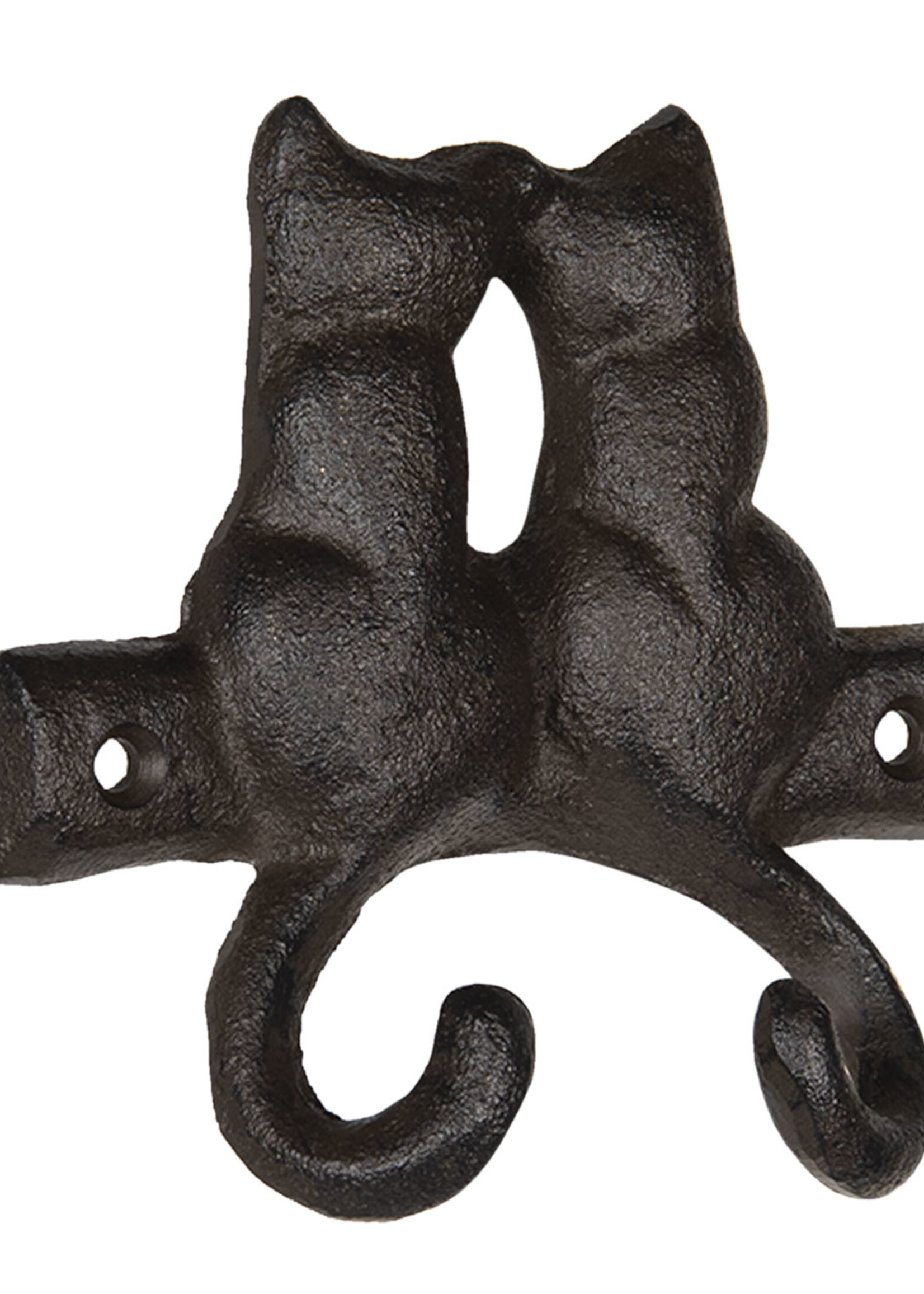 Clayre & Eef Wandhaak katten 12*4*12 cm 6Y3908