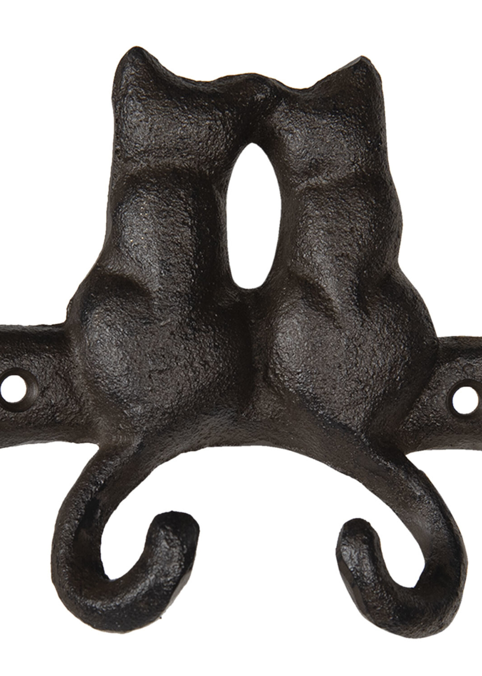 Clayre & Eef Wandhaak katten 12*4*12 cm 6Y3908