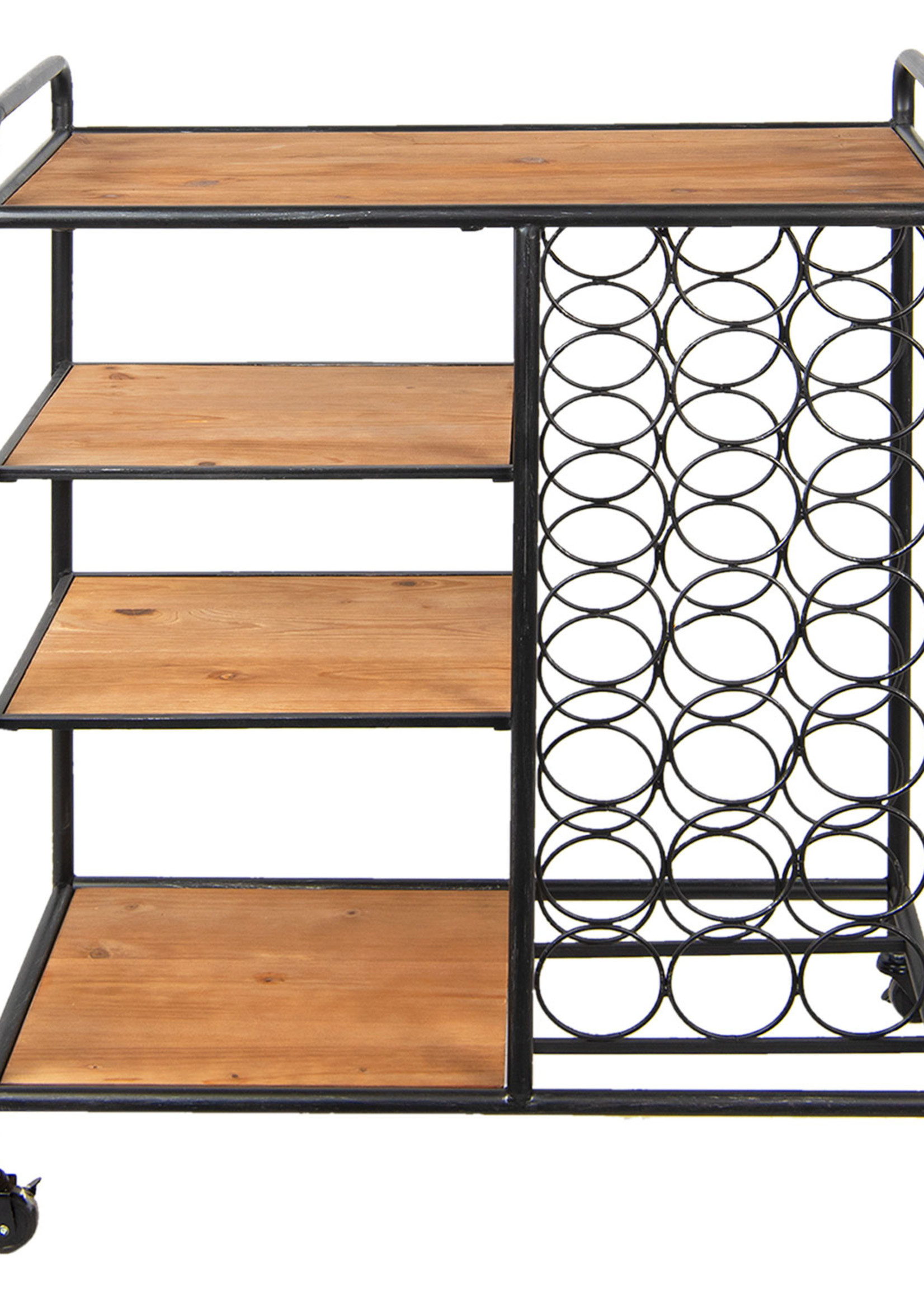 Clayre & Eef Porte-bouteille 76*37*89 cm 50299