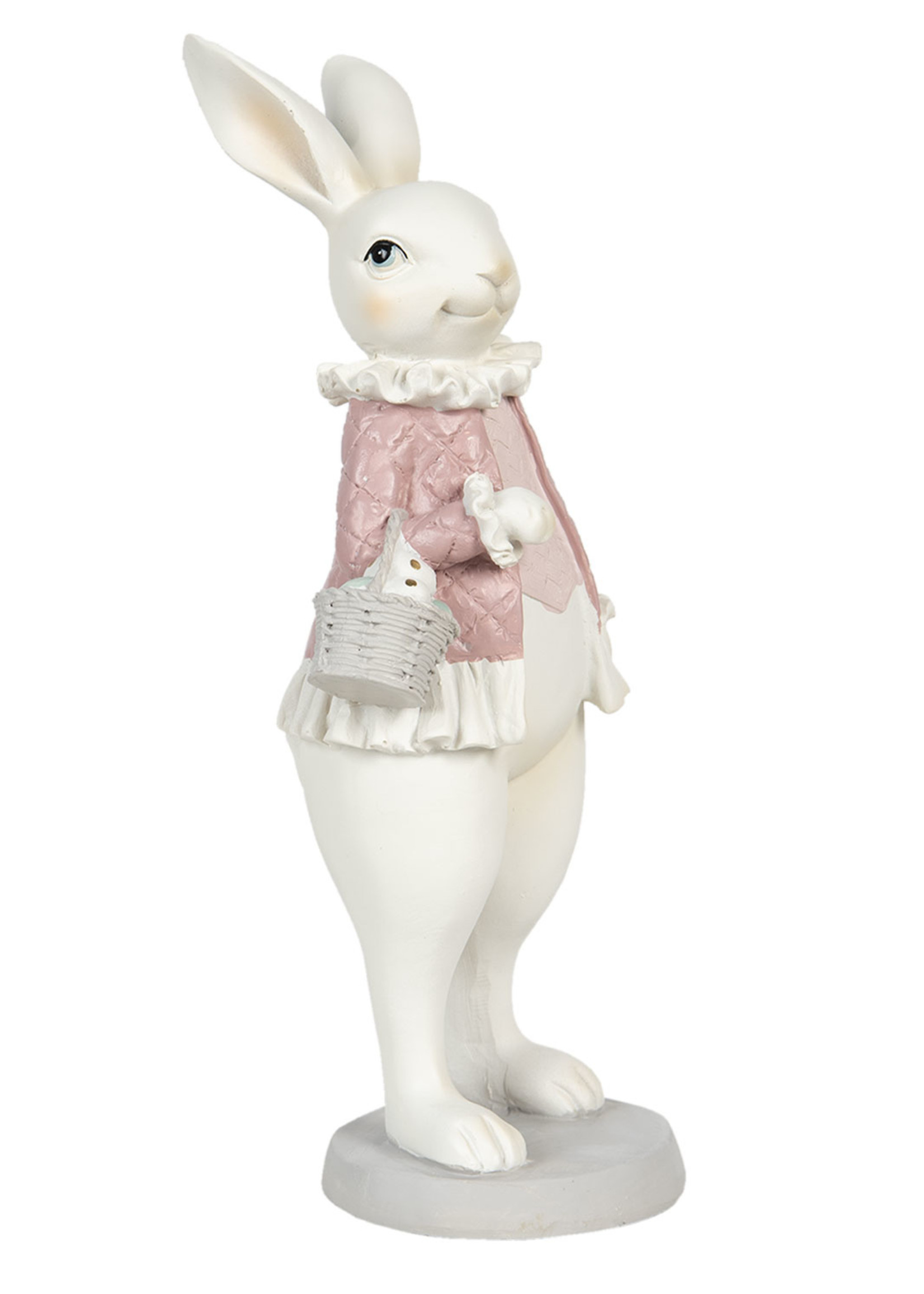 Clayre & Eef Decoratie konijn meisje 10*10*25 cm 6PR3148