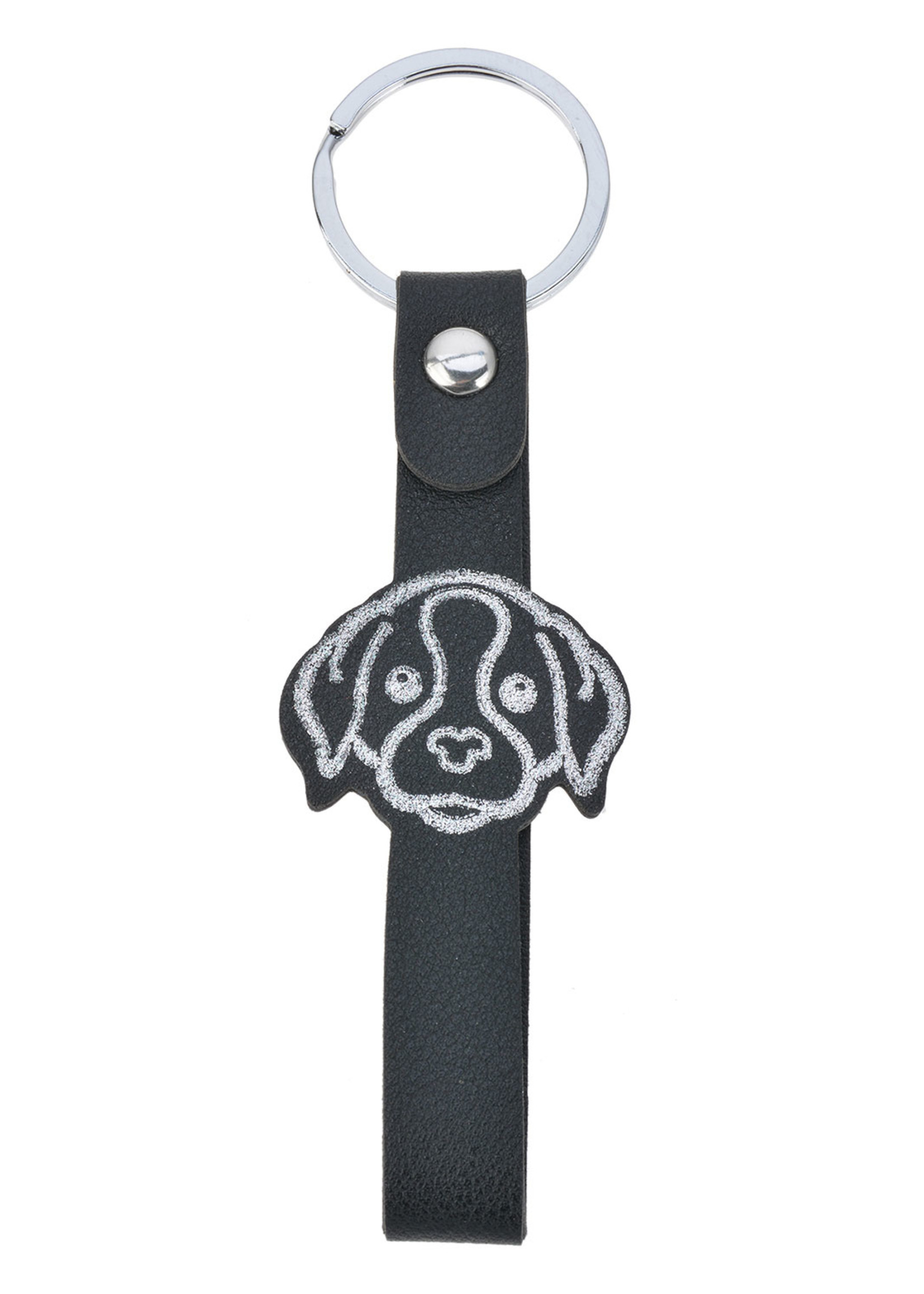 Clayre & Eef Sleutelhanger zwart MLKCH0338Z