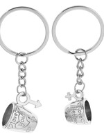 Clayre & Eef Porte-clés amitie couleur argentée MLKCH0339