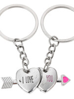 Clayre & Eef Porte-clés amitie couleur argentée MLKCH0340