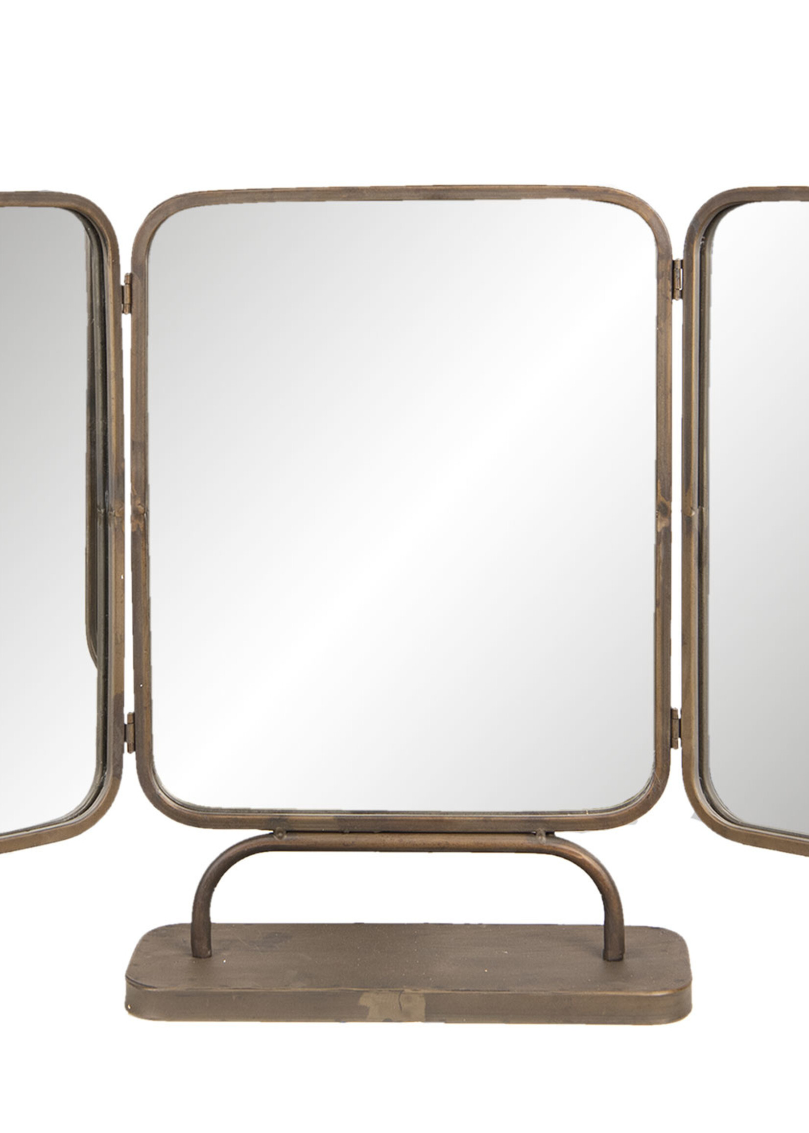 Clayre & Eef Miroir triptyque 66*14*50 cm 52S169