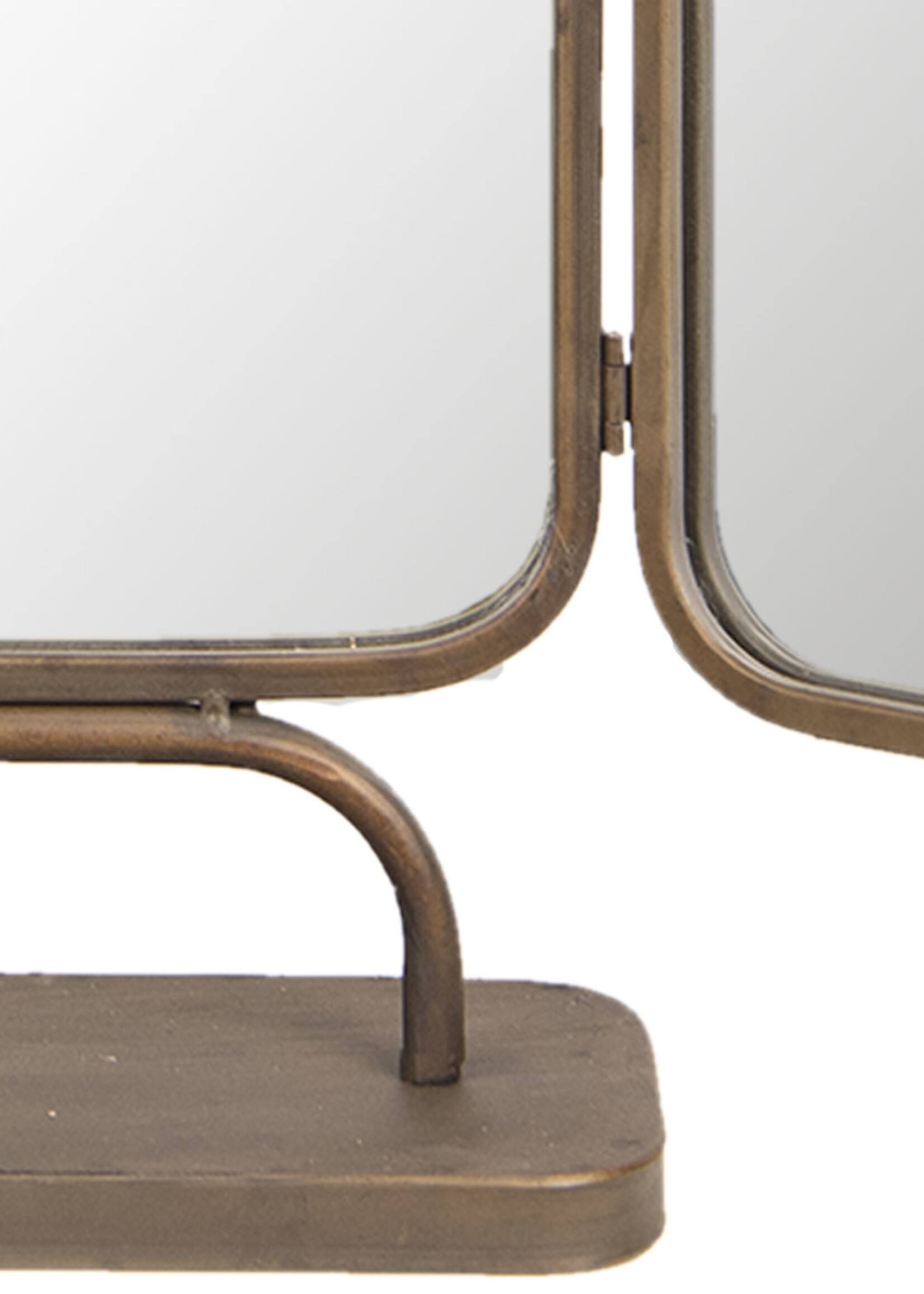 Clayre & Eef Spiegel drieluik 66*14*50 cm 52S169