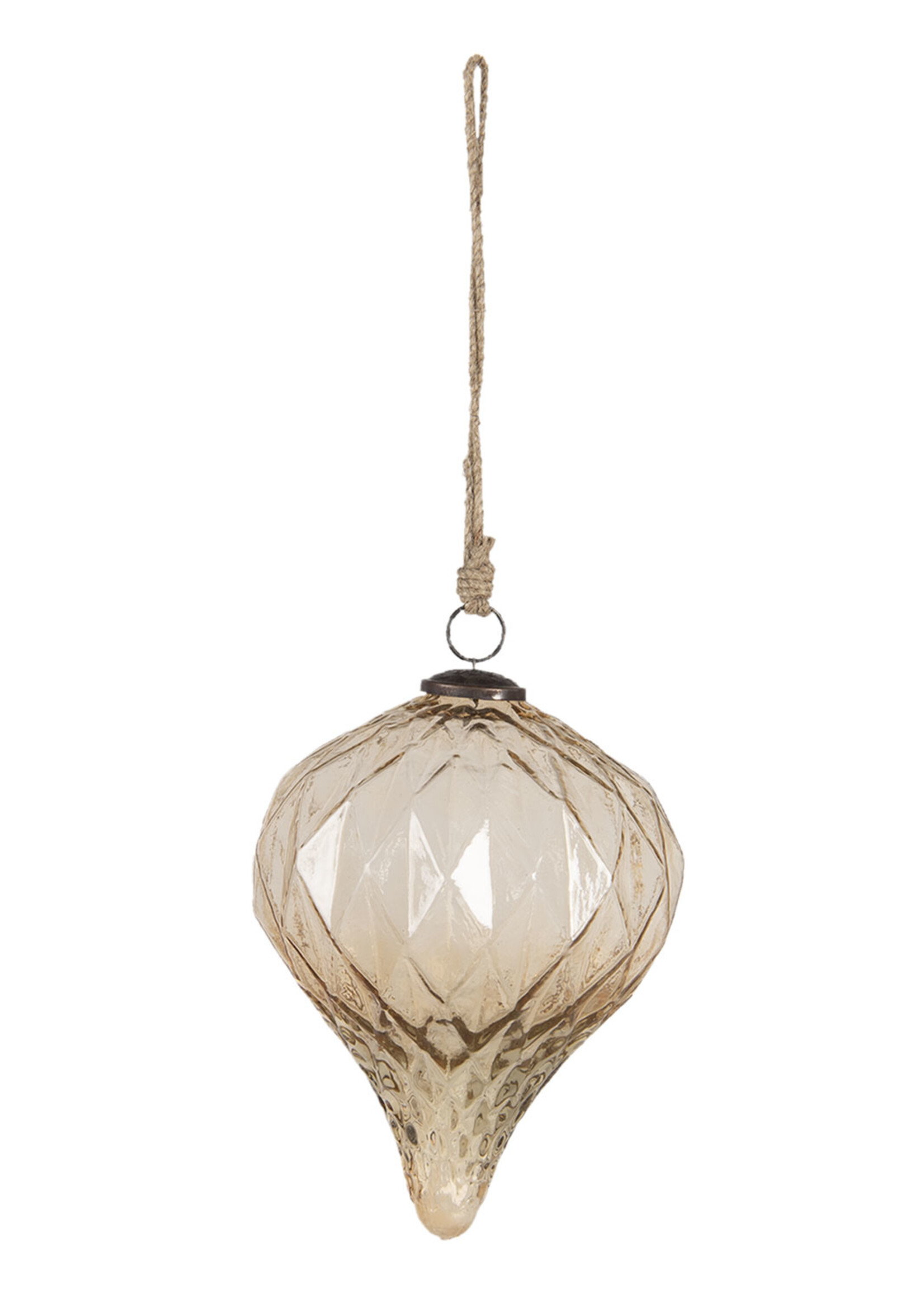 Clayre & Eef Kerstbal Ø 15*21 cm 6GL3124