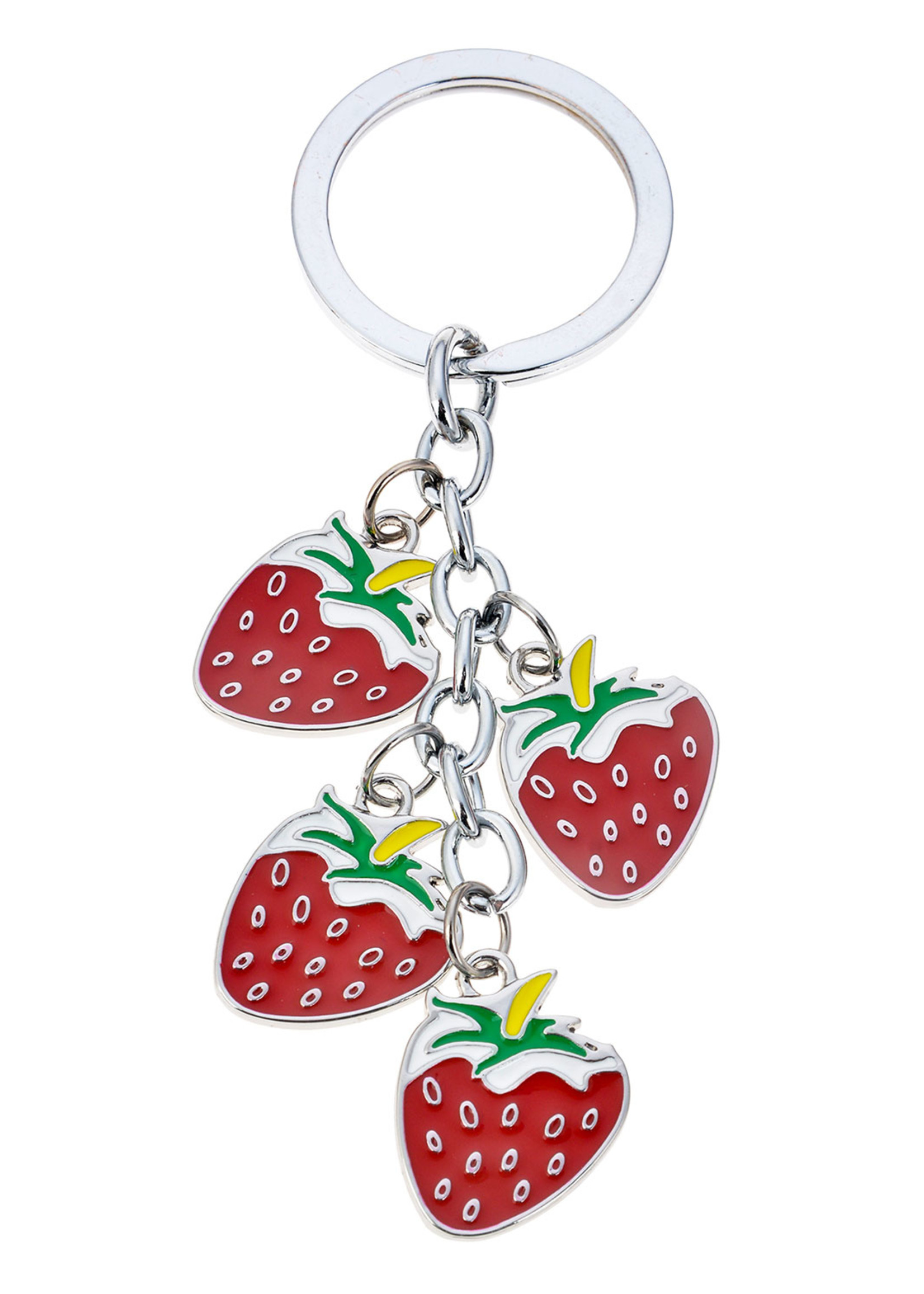 Clayre & Eef Sleutelhanger aardbei MLKCH0362