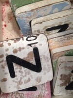 houten letters & tekens Scrabble Letter Z