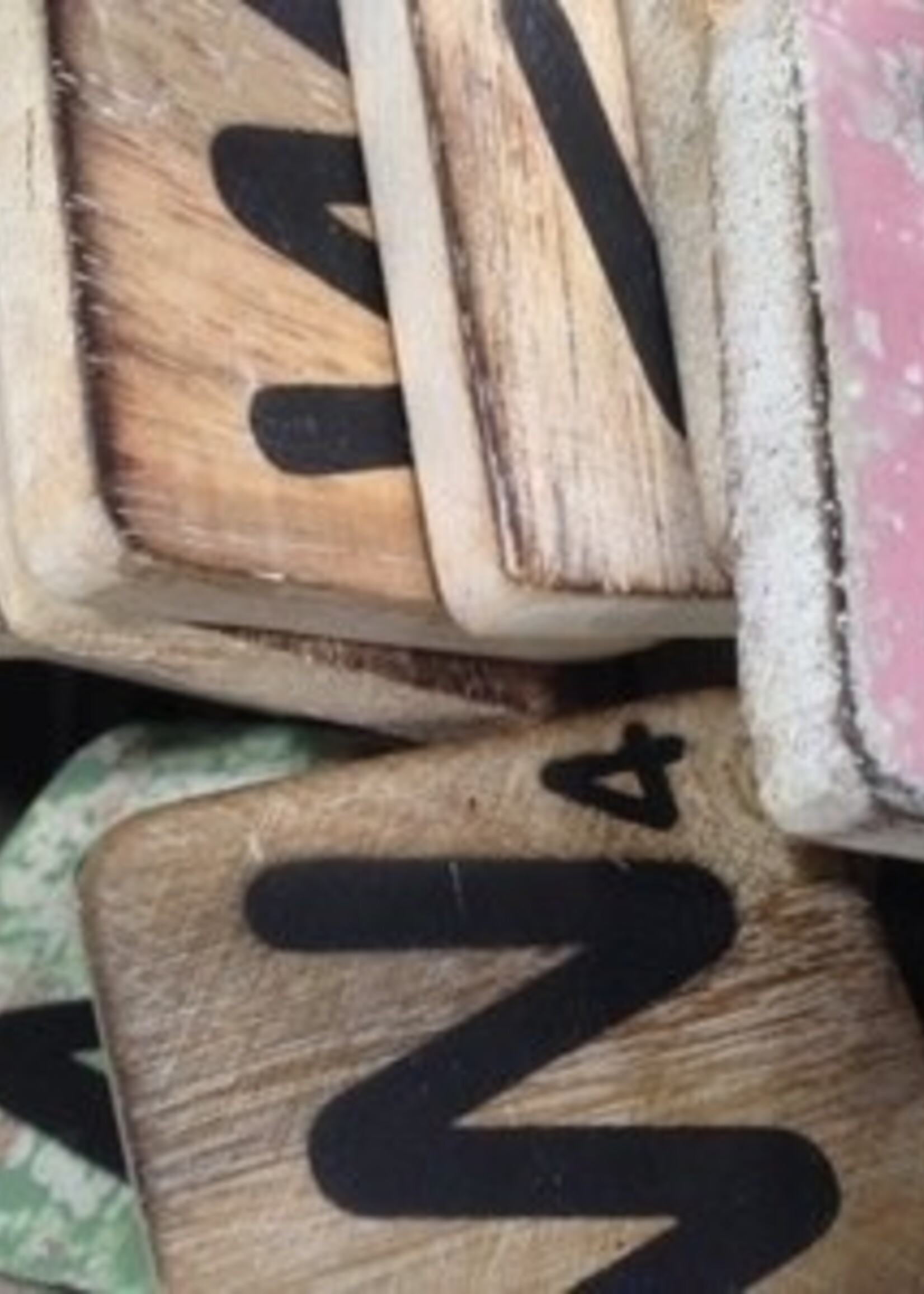 houten letters & tekens Scrabble Letter W letter W