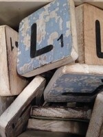 houten letters & tekens Scrabble Letter L