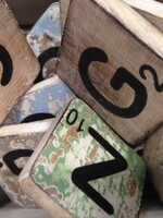 houten letters & tekens Scrabble Letter G