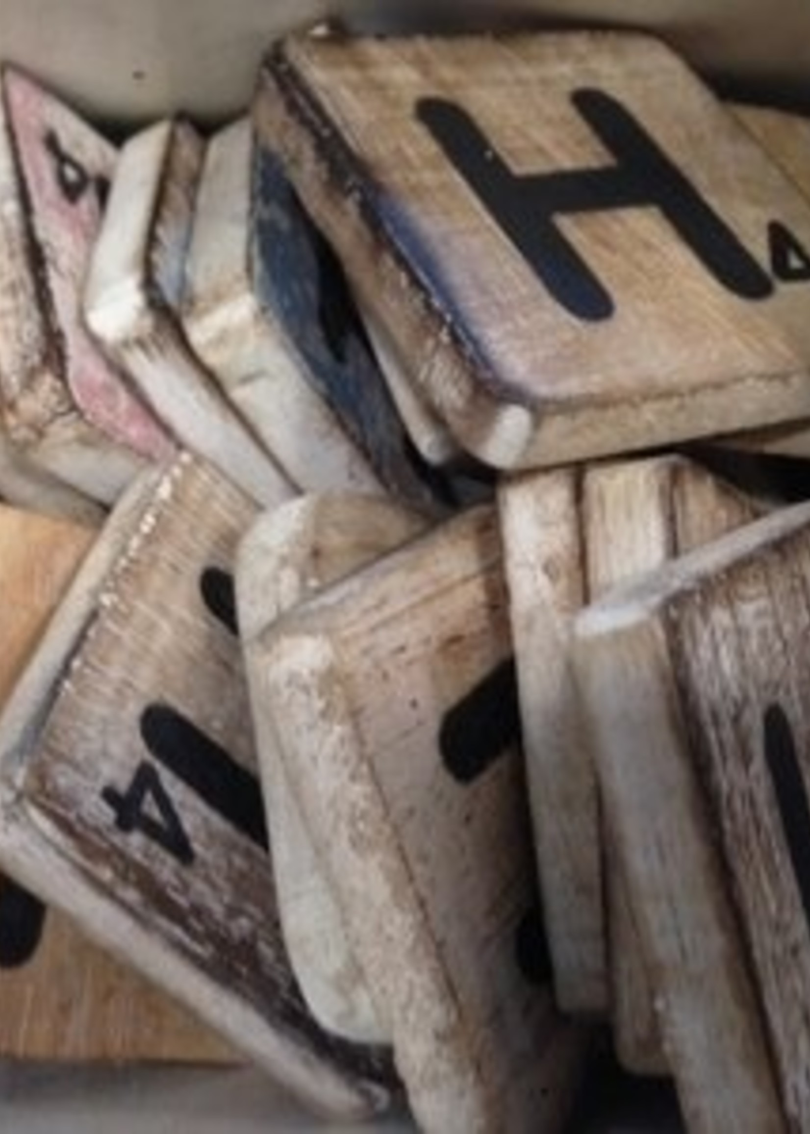 houten letters & tekens Scrabble Letter H letter H