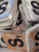 houten letters & tekens Scrabble Letter S