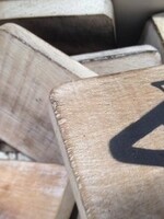 houten letters & tekens Scrabble Letter A