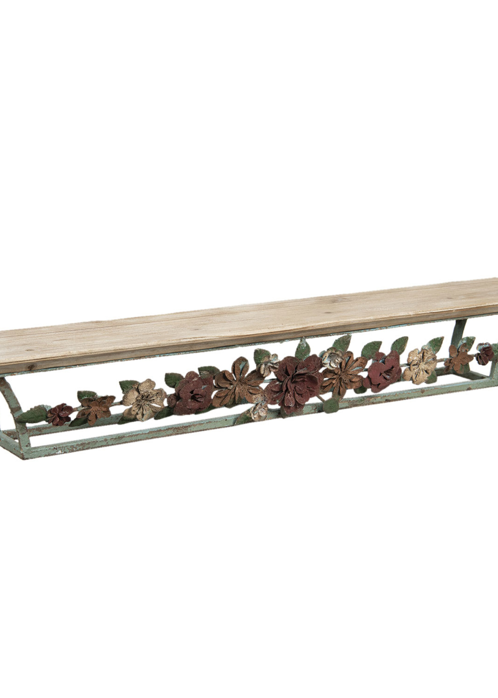 Clayre & Eef Wandrek ijzer en hout 78*14*12 cm 50418