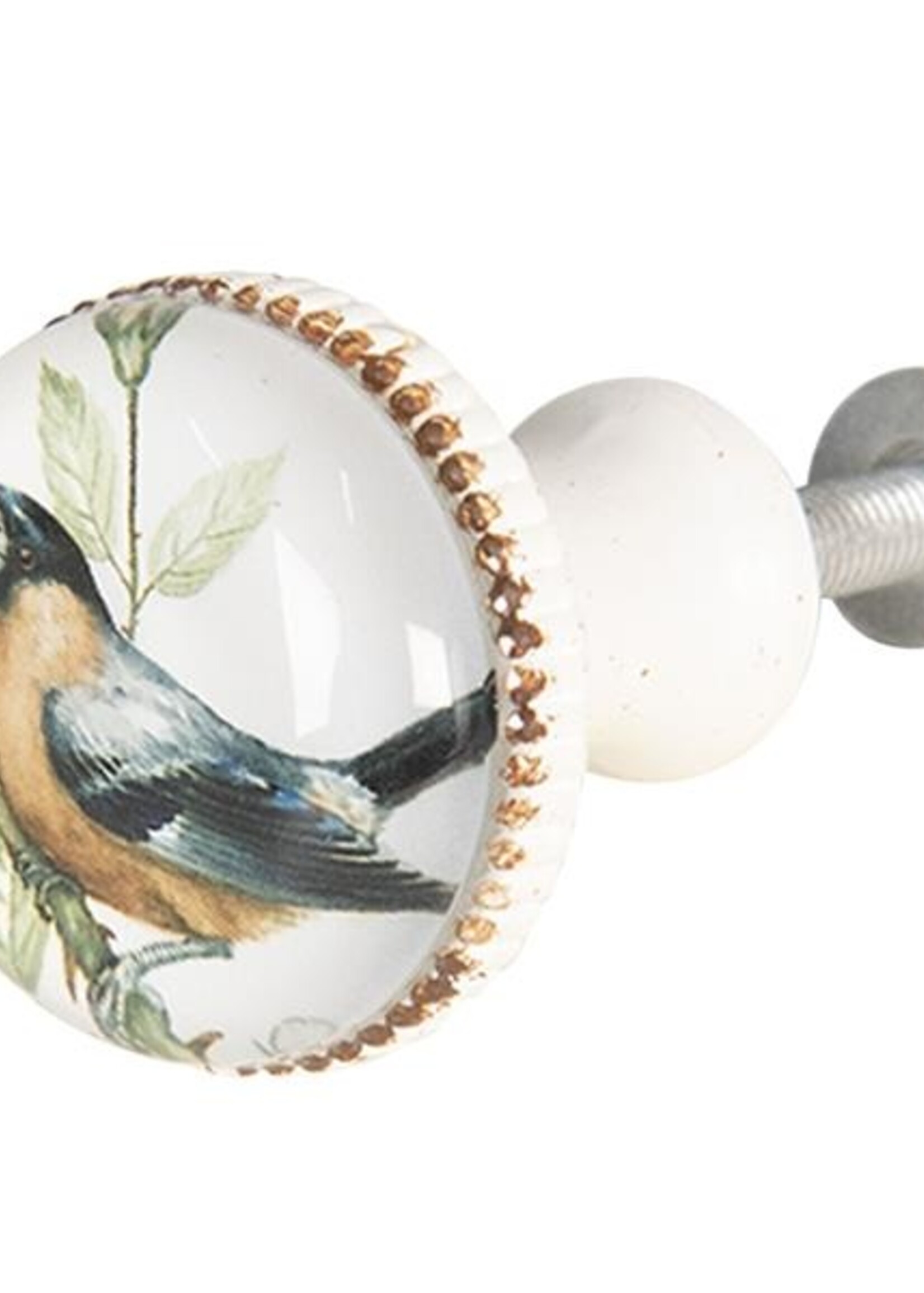 Clayre & Eef Deurknop vogel Ø 3*6 cm 64290