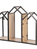 Clayre & Eef Wandrek metaal en hout 46*14*36 cm 64300