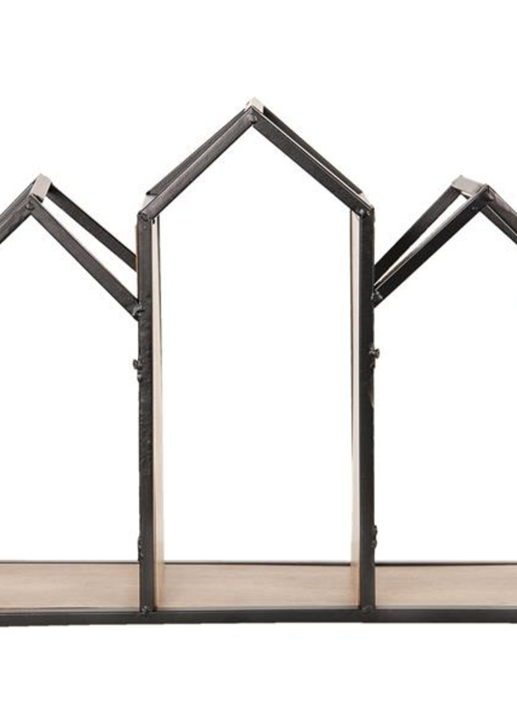 Clayre & Eef Wandrek metaal en hout 46*14*36 cm 64300