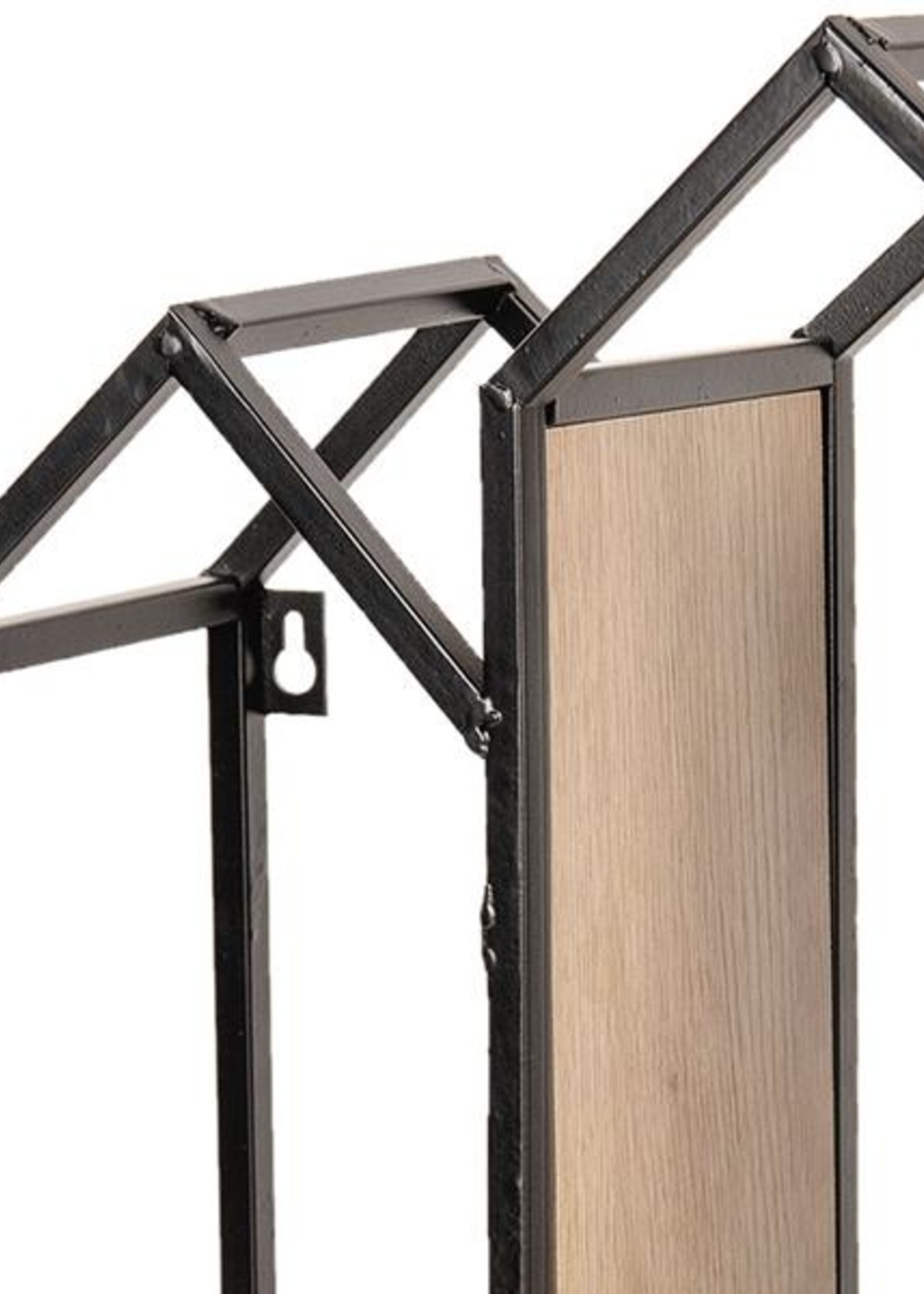 Clayre & Eef Wandrek metaal en hout 46*14*36 cm 64300