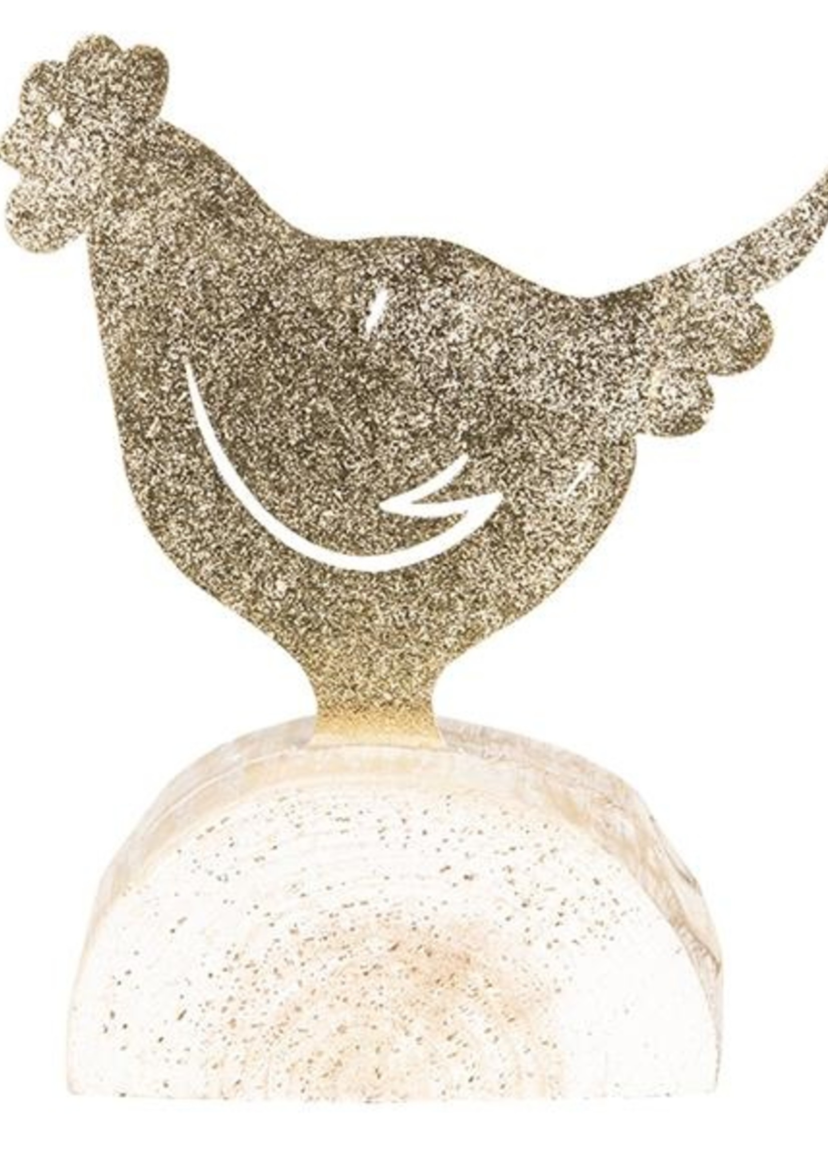 Clayre & Eef Decoratie kip 14*4*16 cm 64318