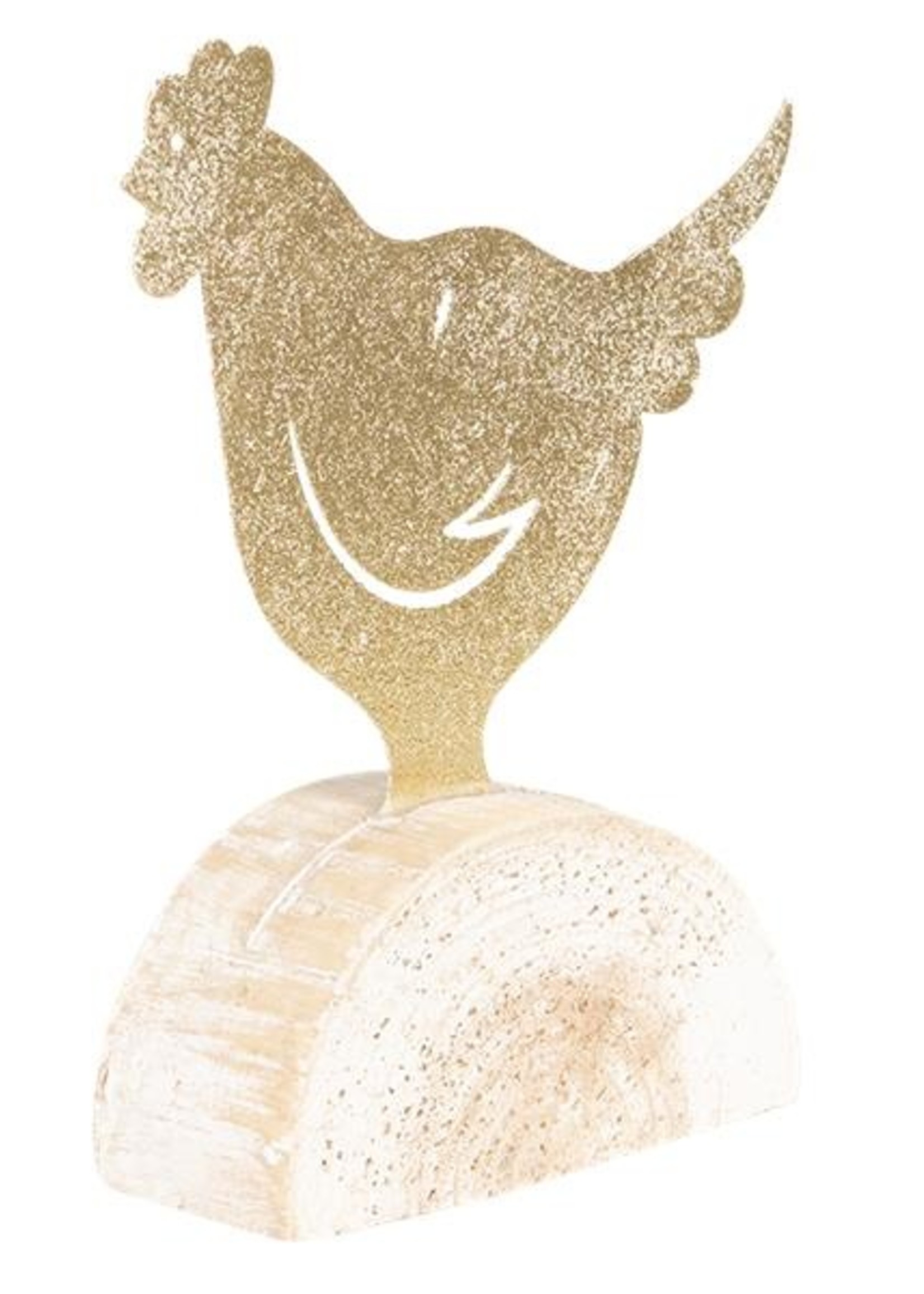 Clayre & Eef Decoratie kip 14*4*16 cm 64318