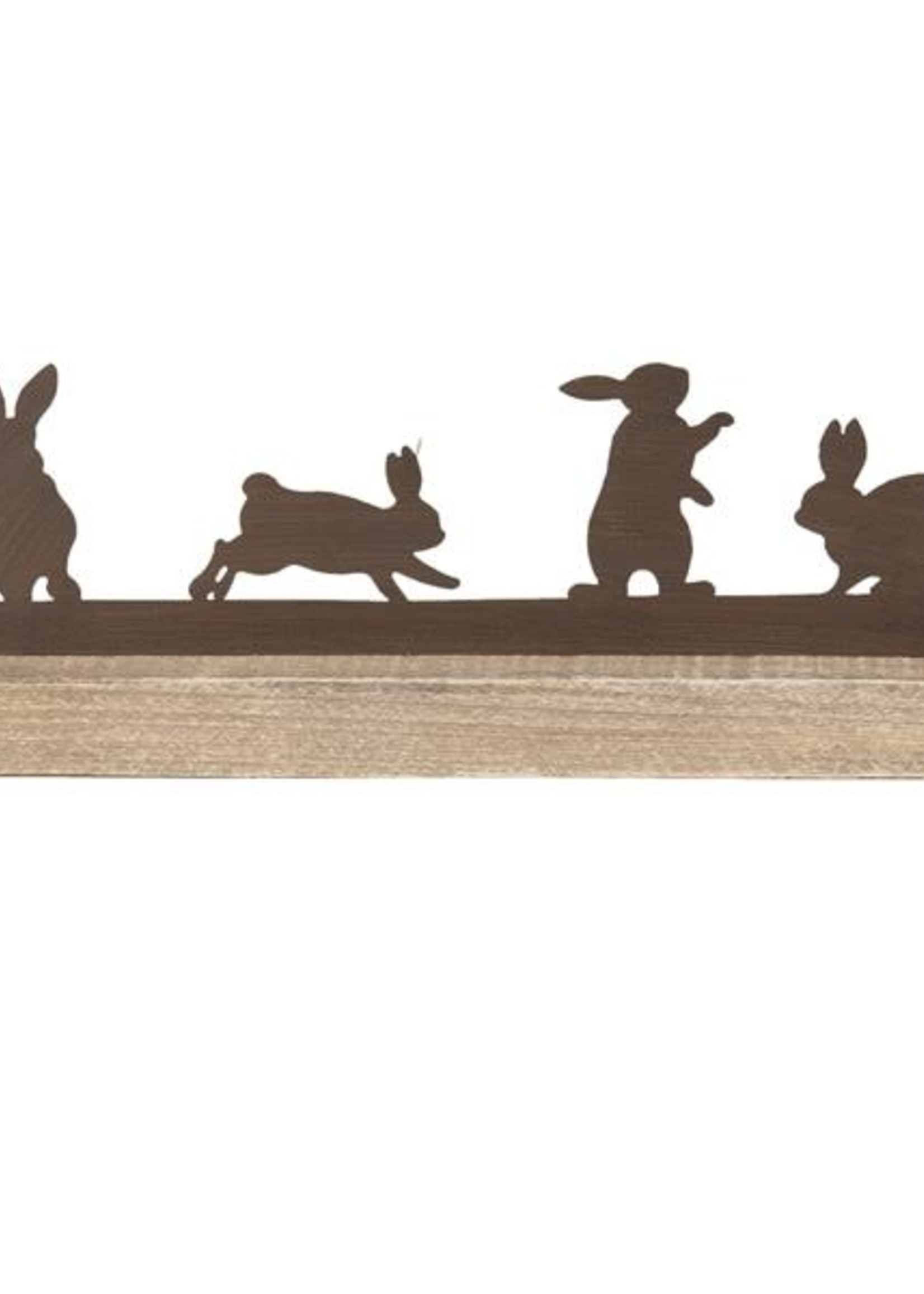 Clayre & Eef Décoration lapins 35*5*12 cm 64321