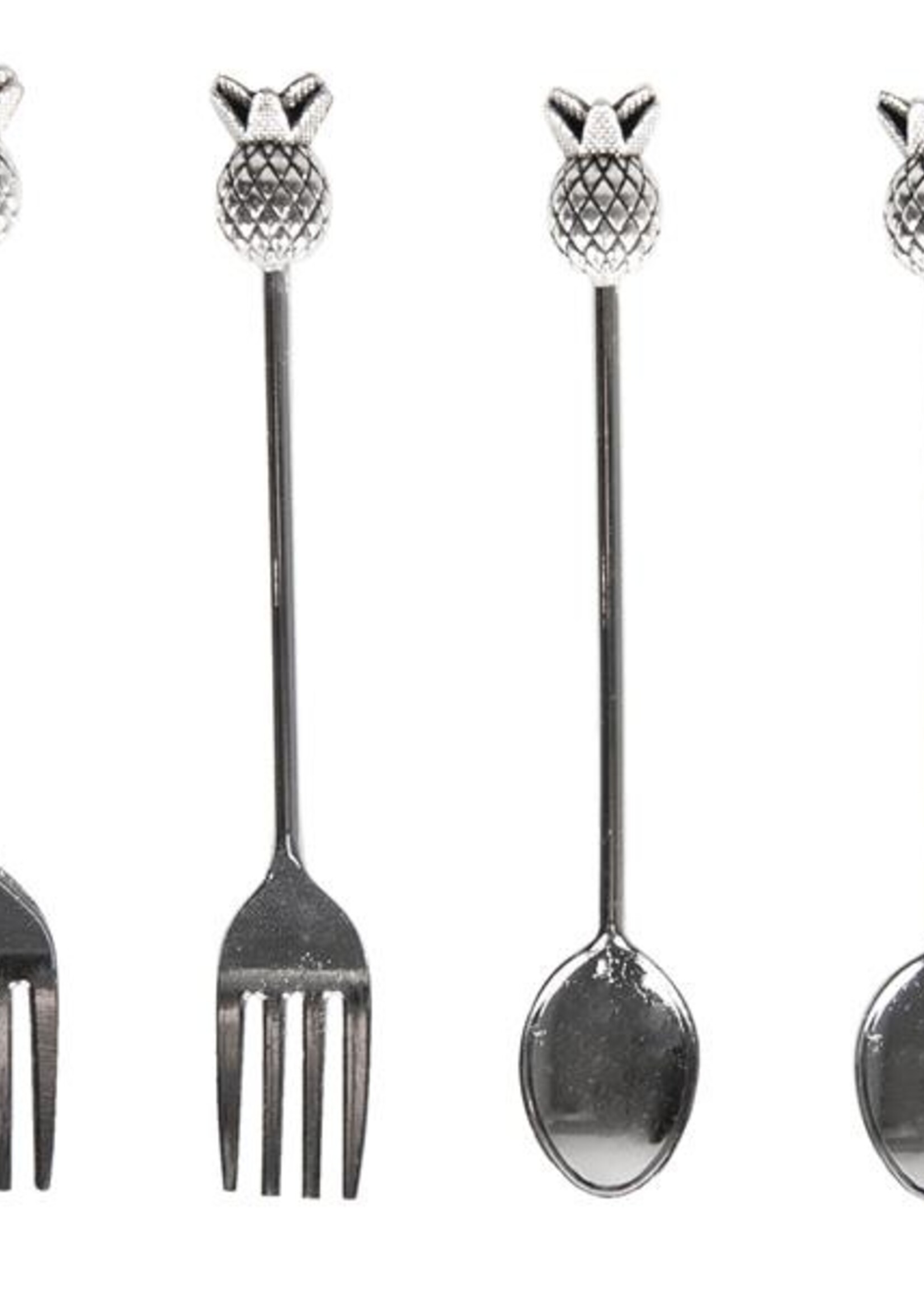 Clayre & Eef Couverts à dessert 14*10*2 cm 64345