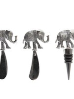 Clayre & Eef Flessenstop en kaasmesjes 17*16*4 cm 64347