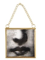 Clayre & Eef Pendentif en verre 7*1*7 cm 64392