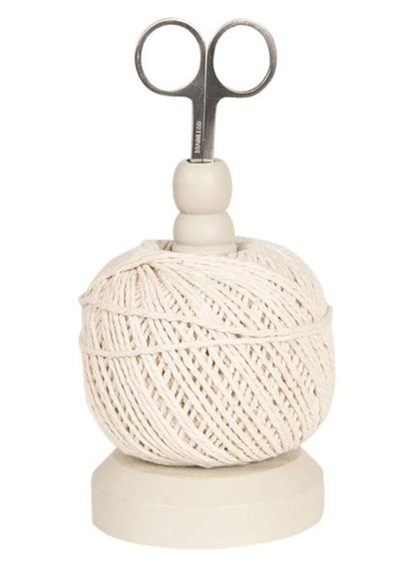 Clayre & Eef Touwhouder met schaar Ø 8*12 cm 64395