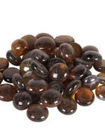 Clayre & Eef Decoratie steentjes bruin 200 gr / 17-19 mm 64414