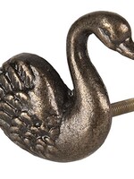 Clayre & Eef Deurknop zwaan 6*6 cm 64523