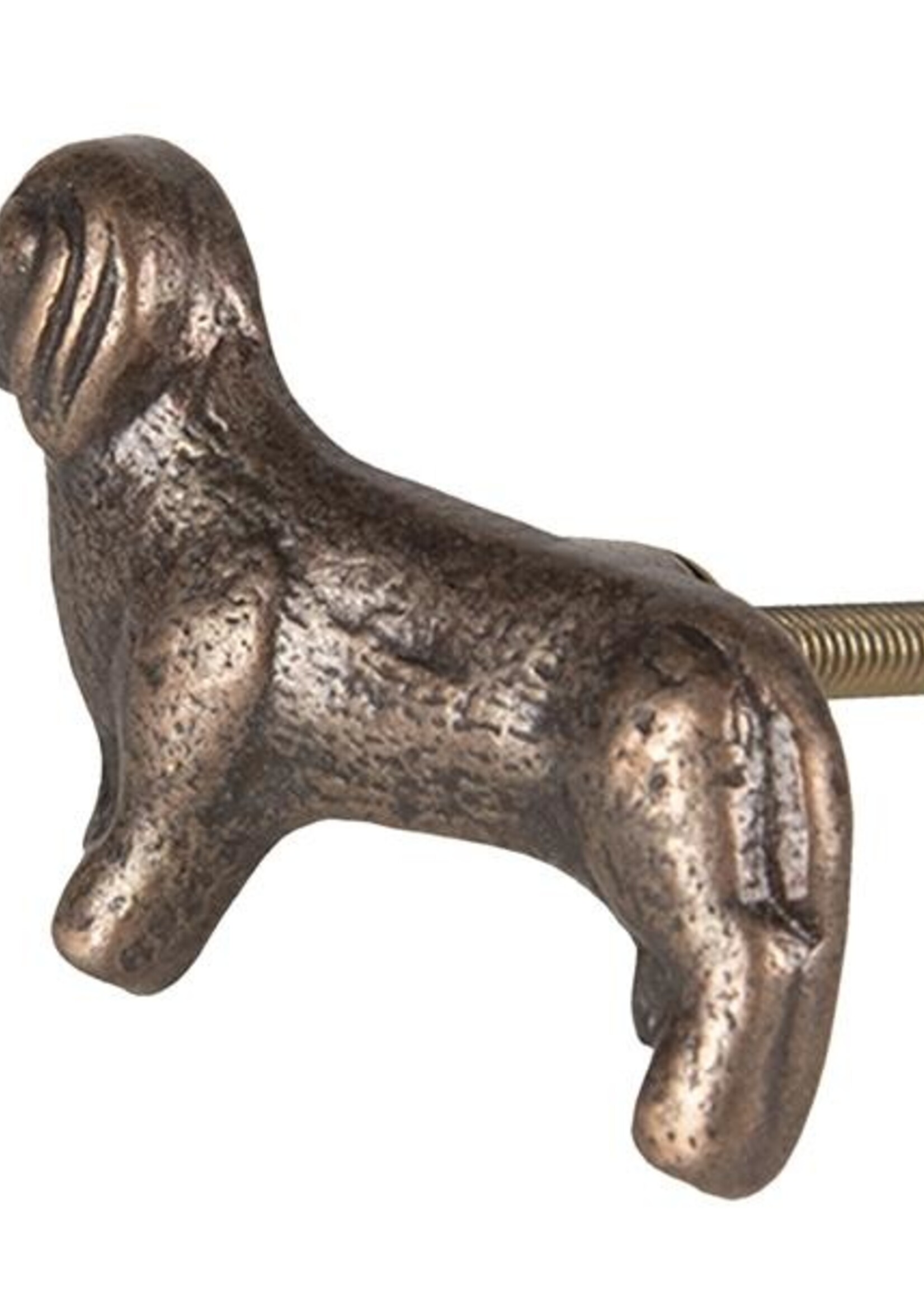 Clayre & Eef Bouton de porte chien 5*5 cm 64527