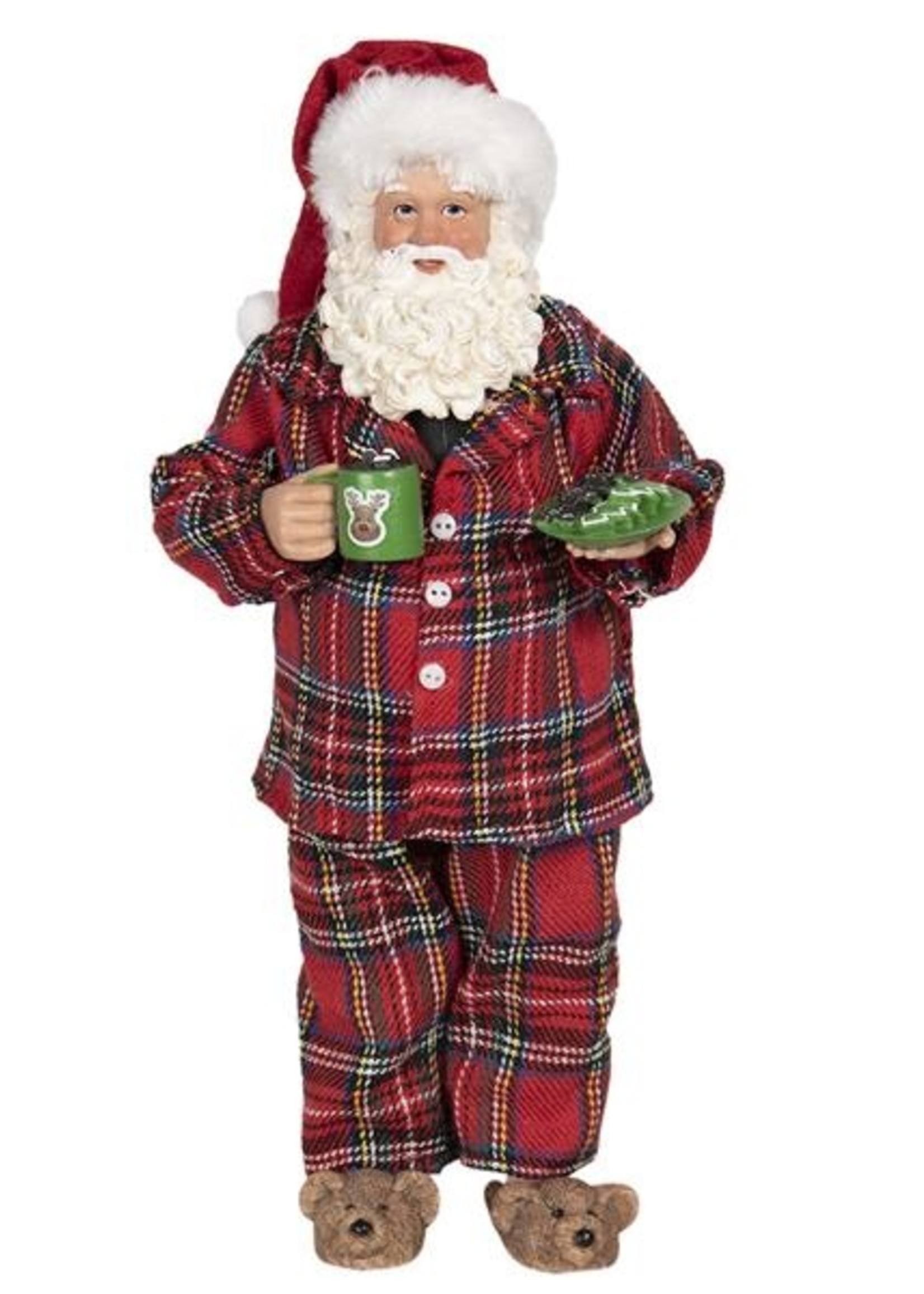 Clayre & Eef Décoration Père Noël 14*10*28 cm 64650