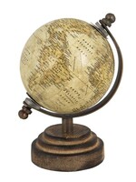 Clayre & Eef Wereldbol/globe 8*8*13 cm 64659