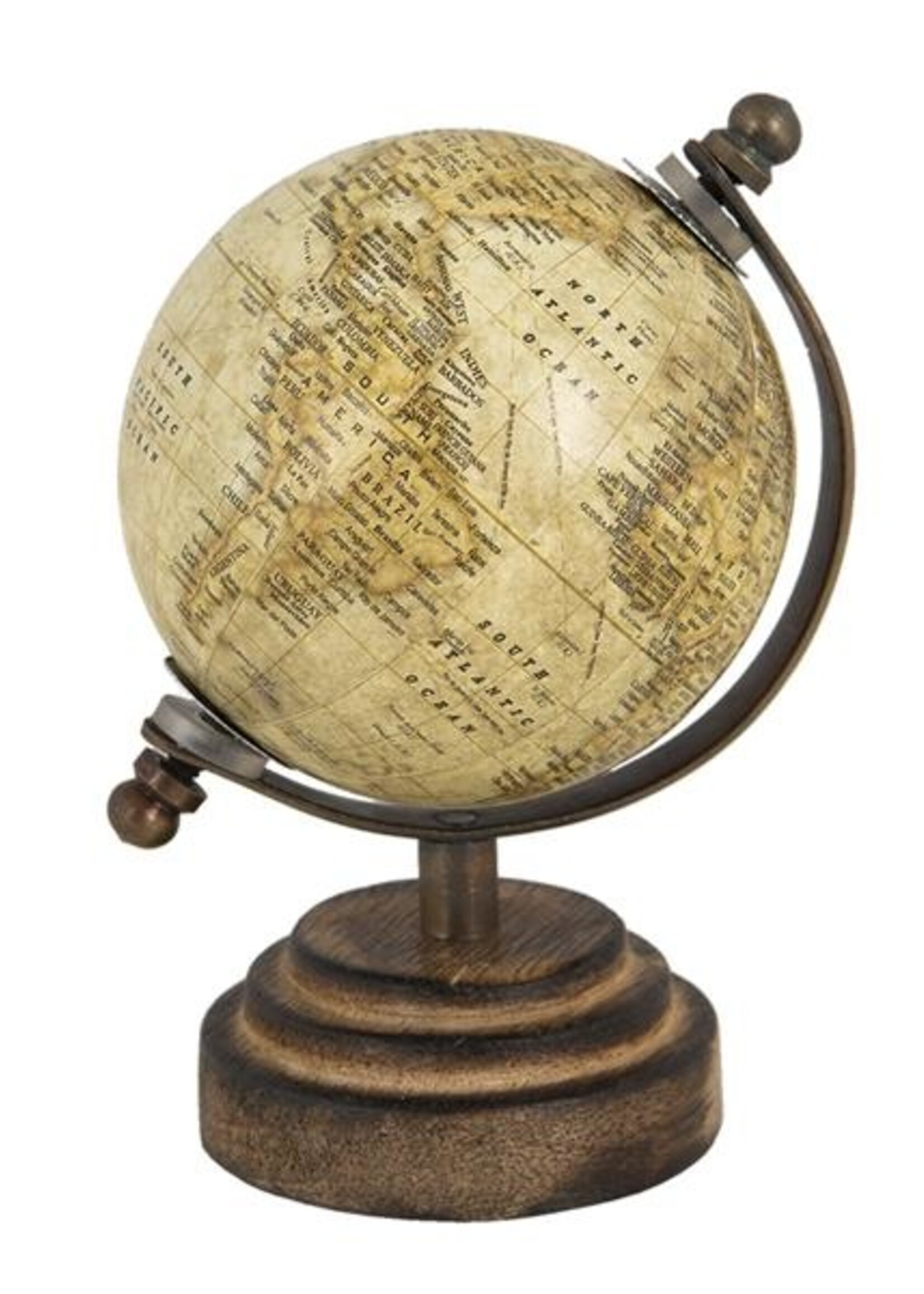 Clayre & Eef Globe terrestre 8*8*13 cm 64659